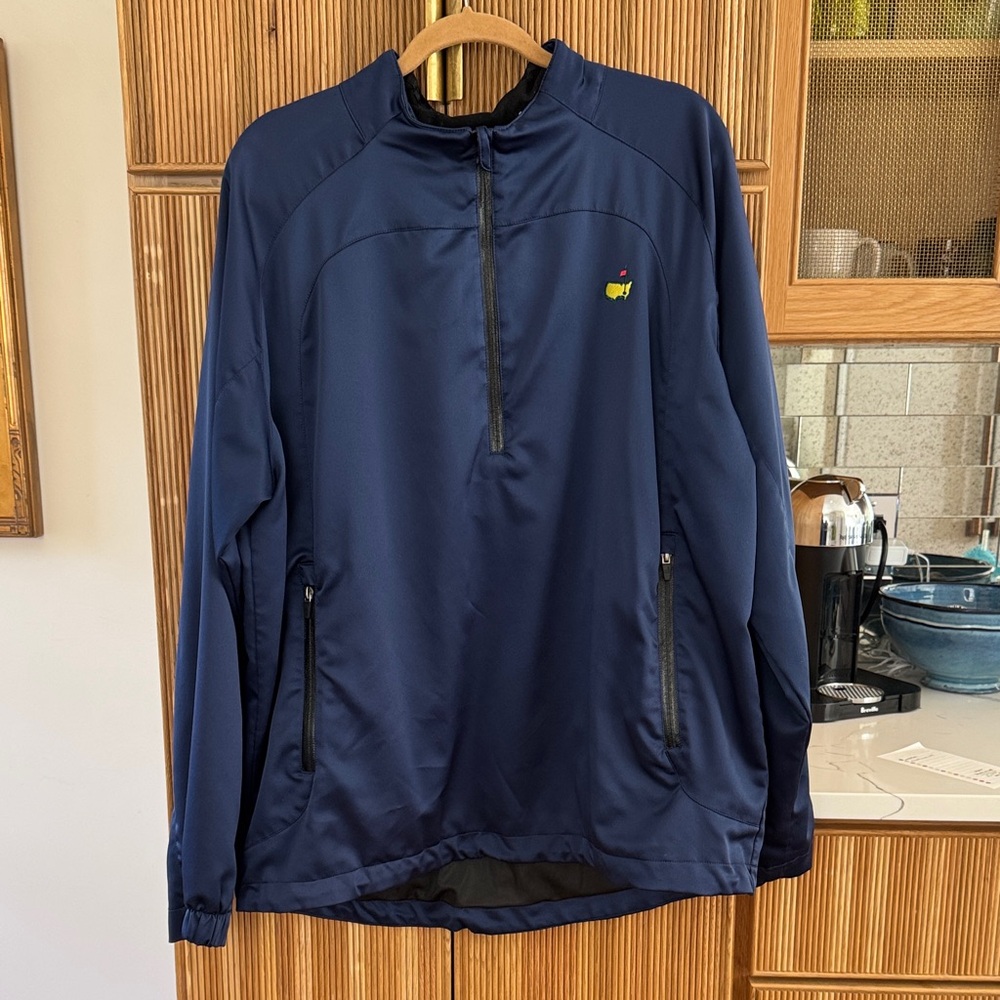 Authentic Masters Performance Dark Blue Quarter Zip Pullover